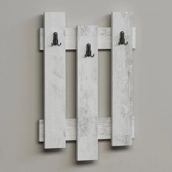 Κρεμάστρα Nix Wave χρώμα λευκό antique 45x3.5x66εκ