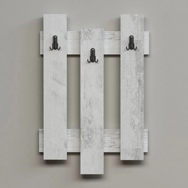 Κρεμάστρα Nix Wave χρώμα λευκό antique 45x3.5x66εκ