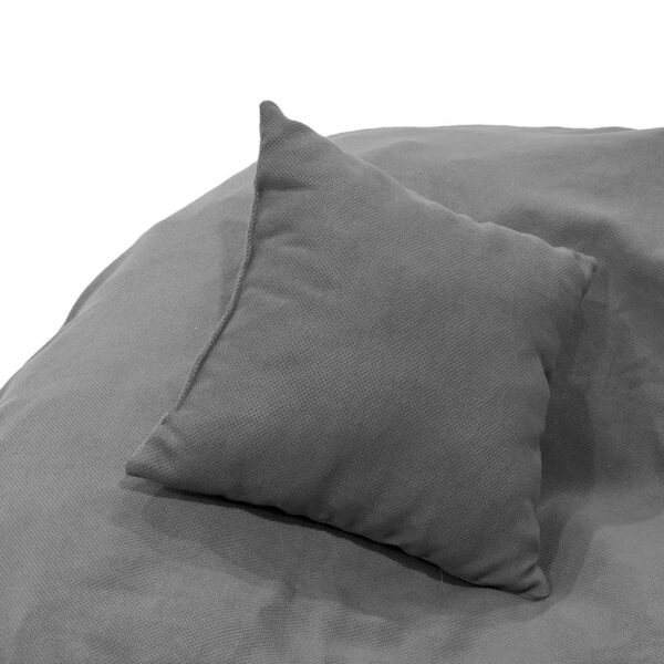 Πουφ Puko υφασμάτινο ανθρακί Φ95