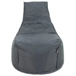 Πουφ πολυθρόνα Bolt με γκρι αποσπώμενο αδιάβροχο κάλυμμα