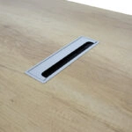 Γραφείο εργασίας επαγγελματικό Minimal δεξιά γωνία φυσικό 200x170x75εκ