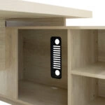 Γραφείο εργασίας επαγγελματικό Minimal δεξιά γωνία φυσικό 200x170x75εκ