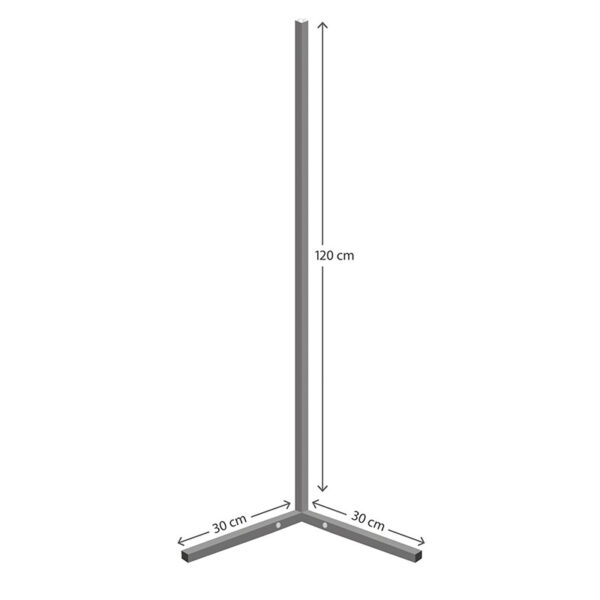 Φωτιστικό δαπέδου Esthetic LED μαύρο 30x2x120εκ