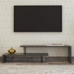 Έπιπλο τηλεόρασης Ferocity χρώμα ανθρακί 120x30x45εκ