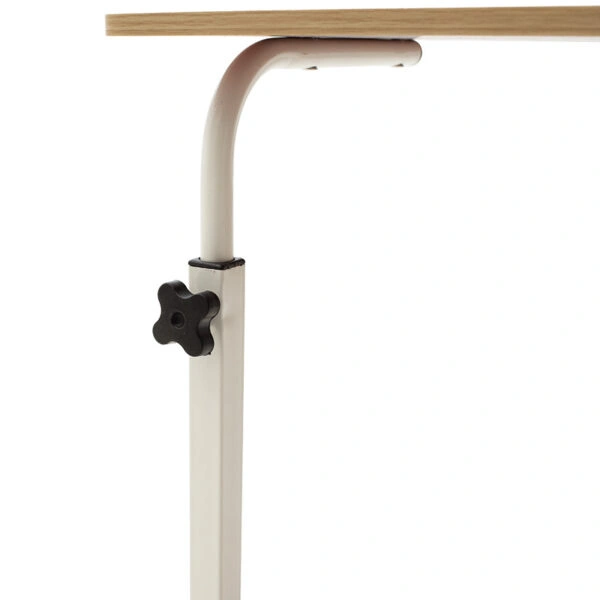 Γραφείο Piper  με αυξομείωση ύψους-MDF φυσικό-λευκό 60x40x69-90εκ