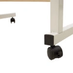 Γραφείο Piper  με αυξομείωση ύψους-MDF φυσικό-λευκό 60x40x69-90εκ