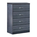 Συρταριέρα Killian με 4 συρτάρια wenge 80x40x80εκ