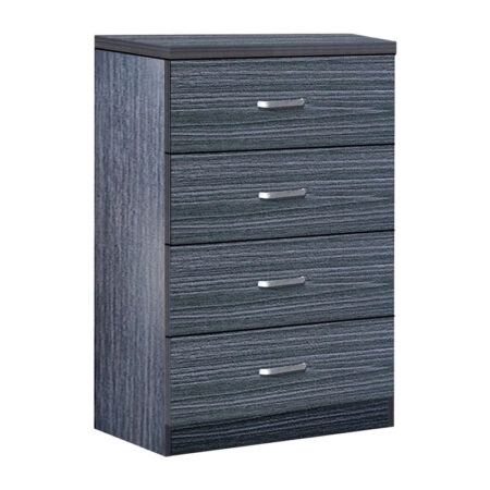 Συρταριέρα Killian pakoworld με 4 συρτάρια wenge 80x40x80εκ