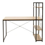 Γραφείο-ραφιέρα Ramon φυσικό-μαύρο 122x64x120εκ