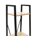 Βιβλιοθήκη Ramon φυσικό-μαύρο 34x32,5x148εκ