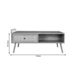 Τραπέζι σαλονιού Oslo sonoma 110x59x41,5εκ