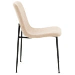 Καρέκλα Gratify  ύφασμα εκρού-πόδι μαύρο