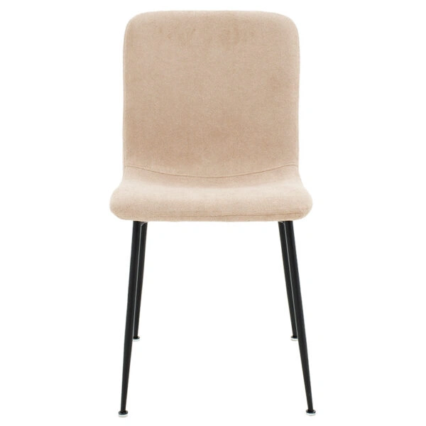 Καρέκλα Gratify  ύφασμα εκρού-πόδι μαύρο