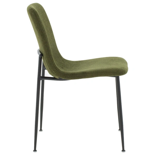 Καρέκλα Gratify  ύφασμα χακί-πόδι μαύρο