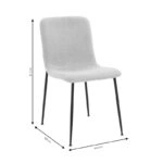 Καρέκλα Gratify  ύφασμα χακί-πόδι μαύρο