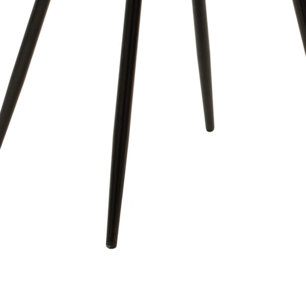 Καρέκλα Giselle βελούδο σάπιο μήλο-μαύρο πόδι