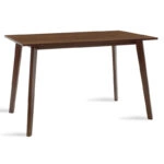 Τραπέζι Benson  MDF σε καρυδί απόχρωση 120x75x75εκ