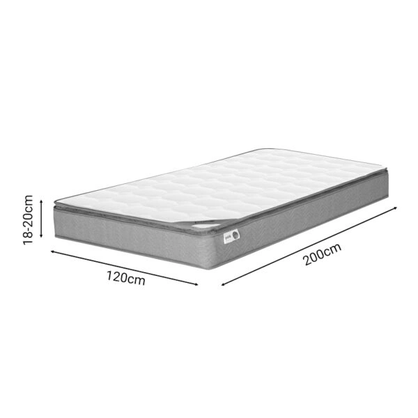 Στρώμα Perfecto Continuous springs μονής όψης ανώστρωμα 18-20cm 120x200εκ