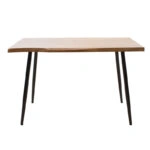 Τραπέζι Neve MDF καρυδί-πόδι μεταλλικό μαύρο 120x80x75εκ