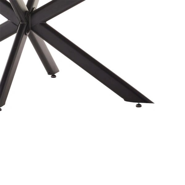 Τραπέζι Bethan sintered stone γκρι cement-μαύρο 180x90x75εκ