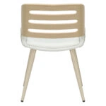 Καρέκλα Brody pu λευκό- πόδι φυσικό