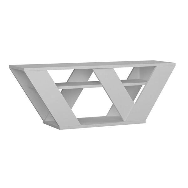 Έπιπλο τηλεόρασης Pipralla  λευκό 110x30x40εκ