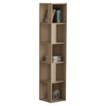 Βιβλιoθήκη στήλη Raphael φυσικό 31,5x31,5x159εκ