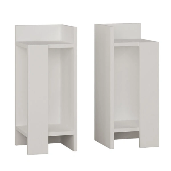 Κομοδίνο Immerse σετ 2 τμχ. λευκό 27x25x60εκ