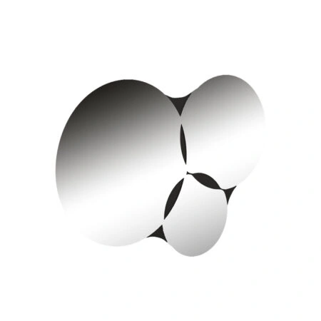 Καθρέπτης Gorta μαύρο 75x2x51εκ