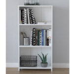 Χαμηλή βιβλιοθήκη Ferma λευκό 56x20x108εκ