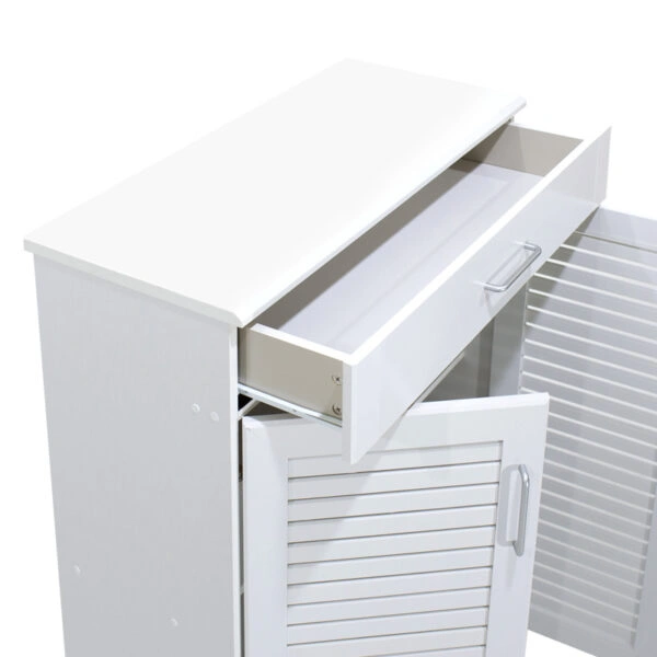 Παπουτσοθήκη-ντουλάπι SANTE  20 ζεύγων σε λευκή απόχρωση 80x37x123εκ