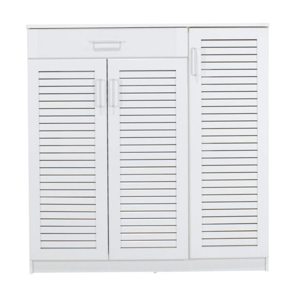 Παπουτσοθήκη-ντουλάπι SANTE  30 ζεύγων σε λευκή απόχρωση 120x37x123εκ