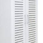 Παπουτσοθήκη-ντουλάπα SANTE  21 ζευγών σε λευκή απόχρωση 60x37x183εκ