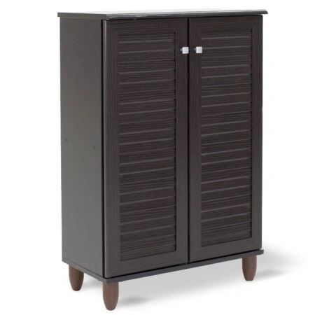 Παπουτσοθήκη-ντουλάπι SANTO  10 ζεύγων χρώμα wenge 60x34,5x91,5εκ