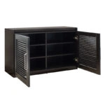 Παπουτσοθήκη-Σκαμπό Crispy  9 ζεύγων χρώμα wenge με μαξιλάρι 94x34,5x60εκ