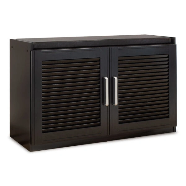 Παπουτσοθήκη-Σκαμπό Crispy  9 ζεύγων χρώμα wenge με μαξιλάρι 94x34,5x60εκ