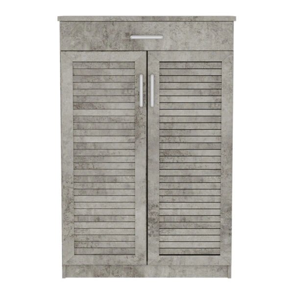 Παπουτσοθήκη-ντουλάπι SANTE 20 ζεύγων χρώμα antique ανθρακί 80x37x123εκ