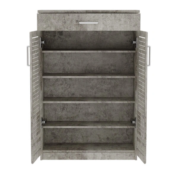 Παπουτσοθήκη-ντουλάπι SANTE 20 ζεύγων χρώμα antique ανθρακί 80x37x123εκ