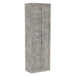 Παπουτσοθήκη-ντουλάπα SANTE  21 ζευγών σε antique ανθρακί 60x37x183εκ