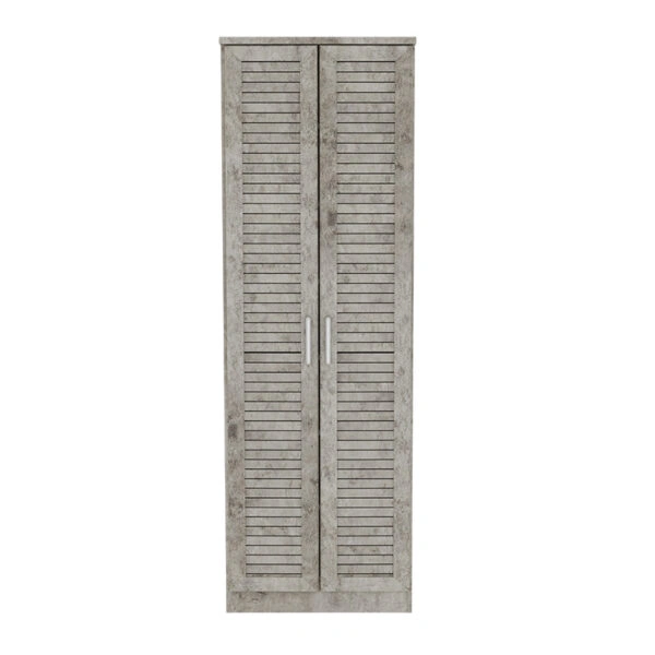 Παπουτσοθήκη-ντουλάπα SANTE  21 ζευγών σε antique ανθρακί 60x37x183εκ