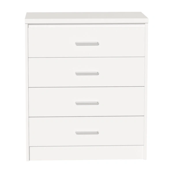 Συρταριέρα OLYMPUS  με 4 συρτάρια σε λευκή απόχρωση 80x40x95εκ