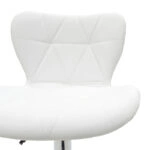 Σκαμπό μπαρ Coozy pu σε λευκό χρώμα σκελετός χρωμίου