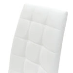 Καρέκλα Darrell pu λευκό-βάση χρωμίου 42x49x106εκ