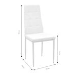 Καρέκλα Cube PU μόκα-πόδι χρωμίου