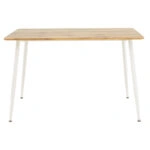 Τραπέζι Cuba  MDF sonoma-λευκό 120x80x75εκ