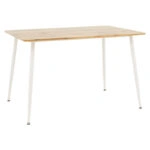 Τραπέζι Cuba  MDF sonoma-λευκό 120x80x75εκ