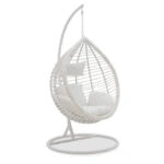 Κούνια Nadim  κρεμαστή μέταλλο-pe-μαξιλάρι λευκό