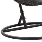 Κούνια Soleil κρεμαστή μέταλλο-pp-μαξιλάρι γκρι 103x83x200εκ