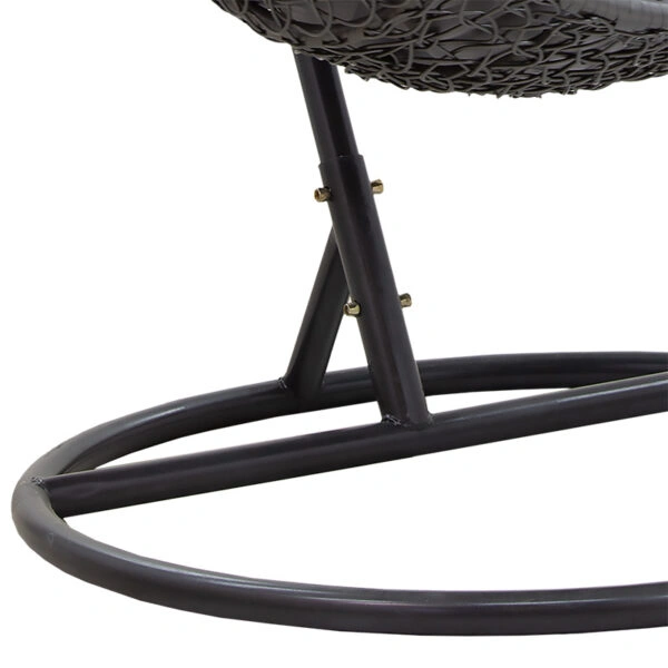 Κούνια Soleil κρεμαστή μέταλλο-pp-μαξιλάρι γκρι 103x83x200εκ