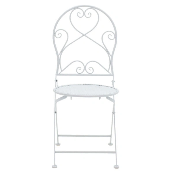 Τραπεζαρία Walen  σετ 3τεμ μέταλλο λευκό